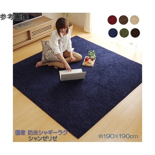 ラグカーペット2畳防炎抗菌防臭防ダニシャ
