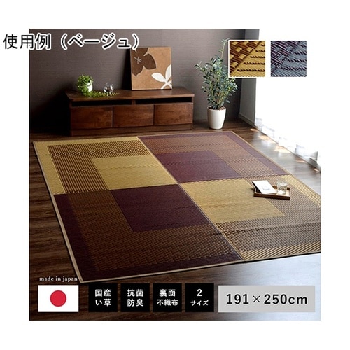 ラグ 長方形 夏用 ふっくら い草 シン