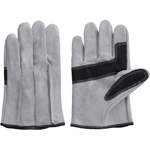 牛床皮背縫手袋 袖短 L 1ケース(10