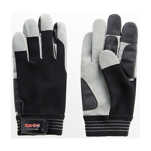 人工皮革手袋 シンクログリップ ブラック