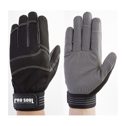 人工皮革手袋 プロソウル ブラック L