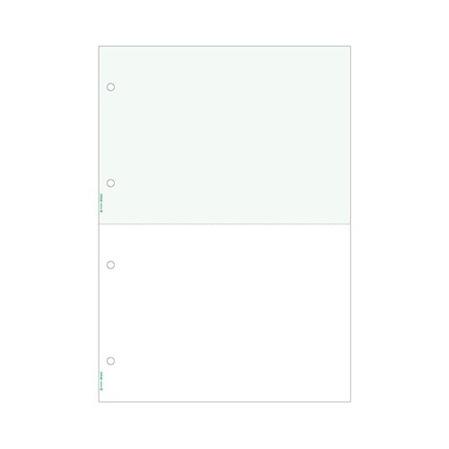 マルチプリンタ帳票 A4 グリーン 2面