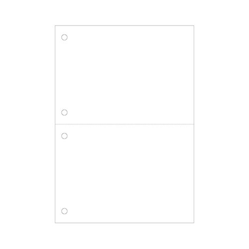 マルチプリンタ帳票 A5 白紙 2面 4