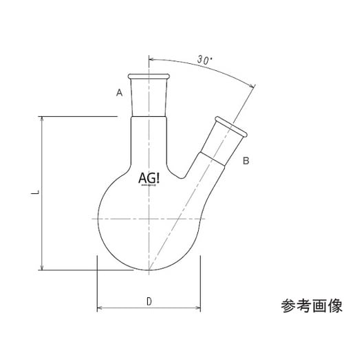 3108−050−4L2L 2口フラスコ