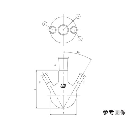 3110−2−6L5L 3口フラスコ