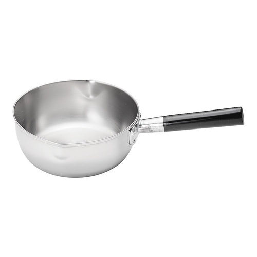 18−10三層鋼プラ柄雪平鍋 20cm