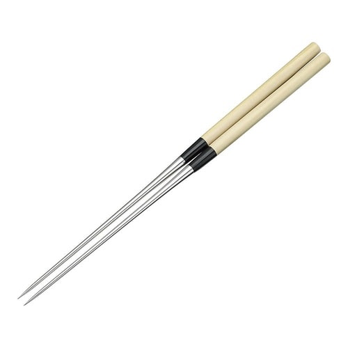 本焼ステンレス朴柄盛箸 165mm