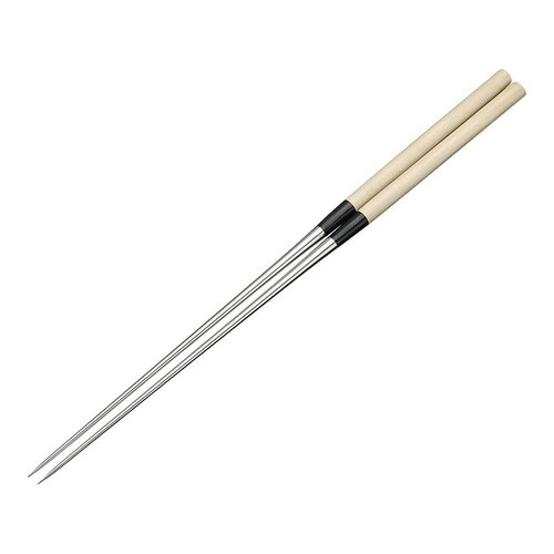 本焼ステンレス朴柄盛箸 210mm