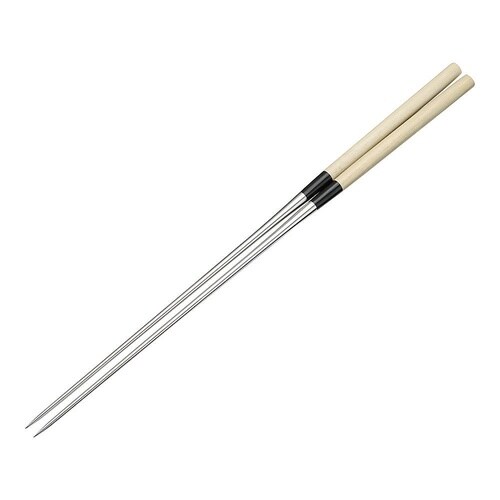 本焼ステンレス朴柄盛箸 240mm