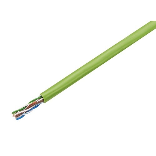Cat5e LANケーブル 若草色 1巻
