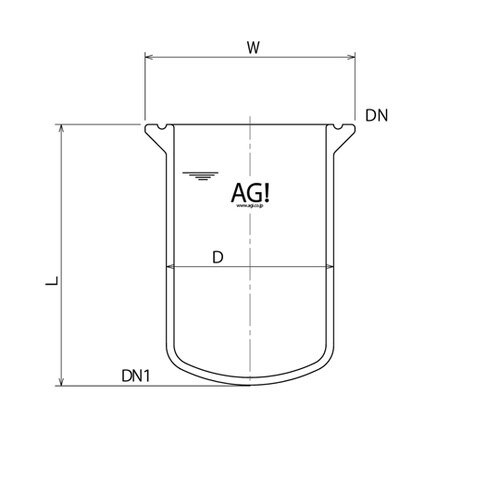 3955−2000 反応容器(弁座無)