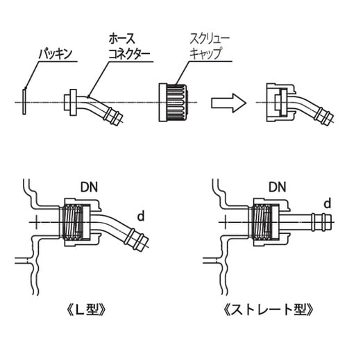 3964−24/12L ホースコネクタ