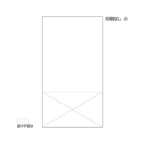 60204−000 角底薬袋 小 無地