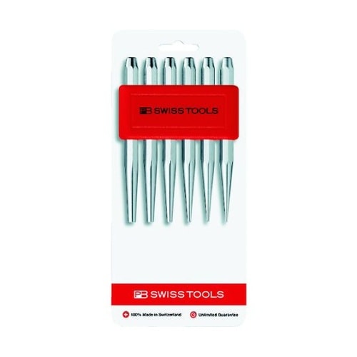 テーパーピンポンチセット ホルダー付(ブ