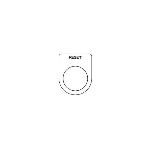 P30375P スイッチ銘板 RESET