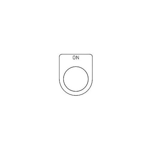 P3055Pスイッチ銘板ON黒φ30.5