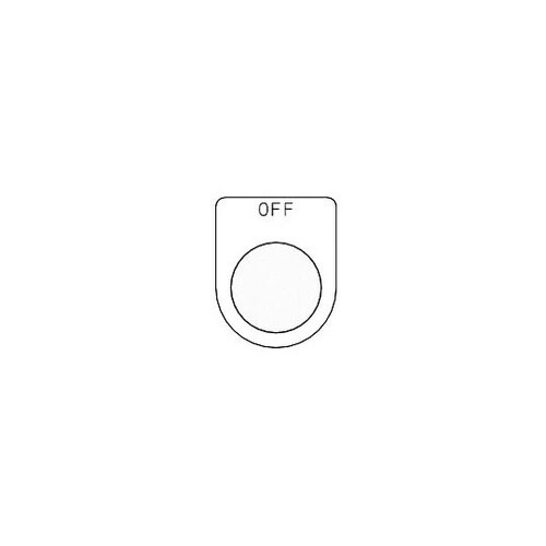 P3065Pスイッチ銘板OFFφ30.5