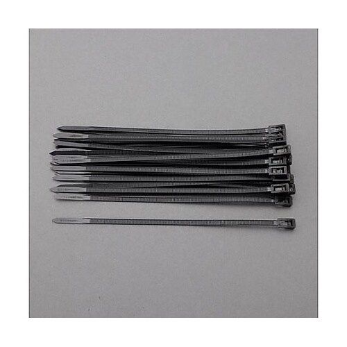 250mm 結束バンド(再結束タイプ/黒