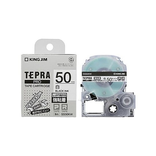 50mm テープカセット(強粘着/白・黒