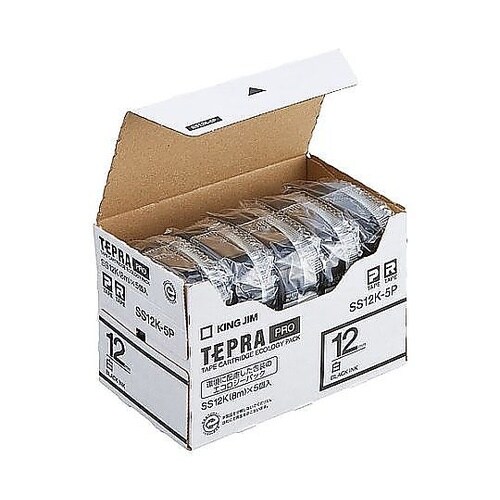 12mm テープカセット(白/5個) E