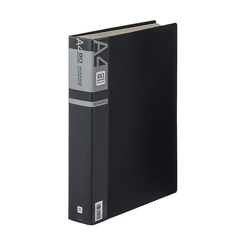 A4/S型 クリアーブック(80枚/黒)