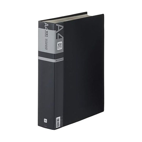 A4/S型 クリアーブック(100枚/黒
