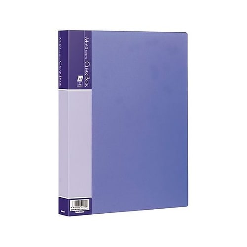 A4 クリアーブック(ブルー/60ポケッ
