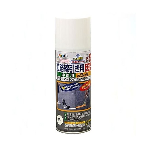 400ml 道路線引スプレー(白・3cm
