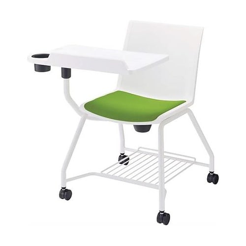 ミーティングチェアー(メモ台付/グリーン
