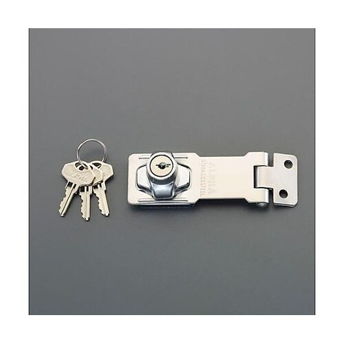 30x 75mm シリンダー掛金錠(亜鉛