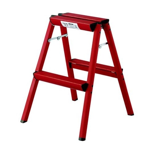 SE6ARD アルミ踏台SE型2段レッド