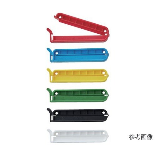 袋留めクリップ 6P(白赤黄青緑黒)1パ