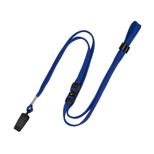 名札用パーツ ループクリップ 青 10本