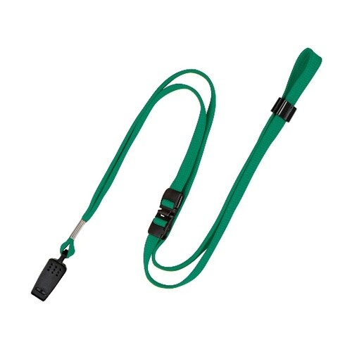 名札用パーツ ループクリップ 緑 10本