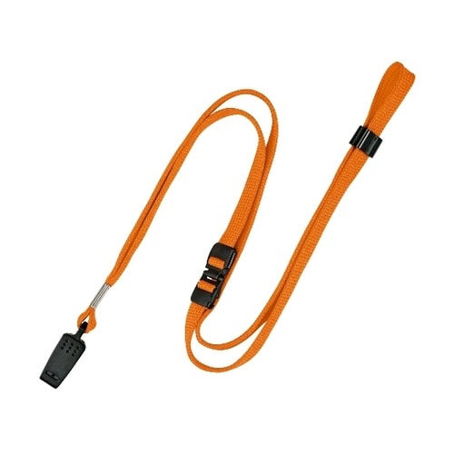 名札用パーツ ループクリップ 橙 10本