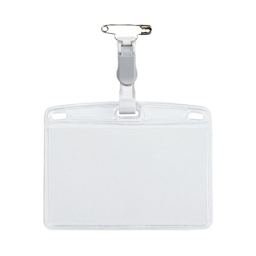 タッグ名札 プラスチック製クリップ ソフ