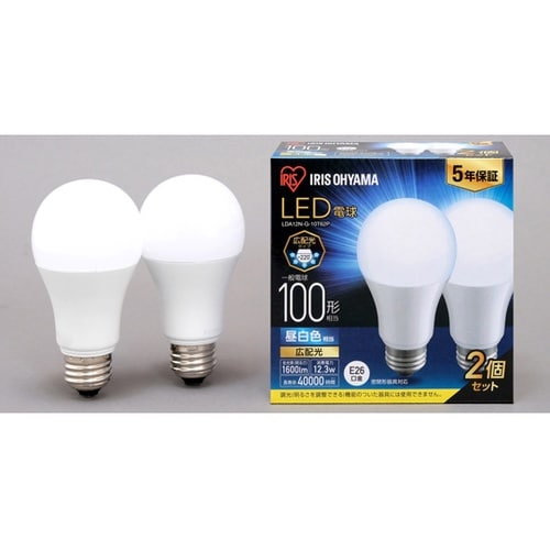 LED電球 E26 広配光2P昼白色10