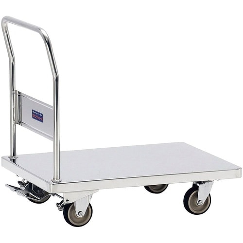 フットブレーキ付 オールステンレス台車