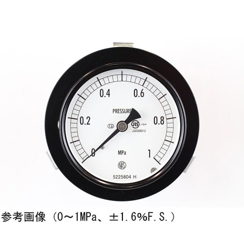 普通形圧力計(Φ75) 埋込形D枠(取付