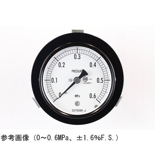 普通形圧力計(Φ75) 埋込形D枠(取付