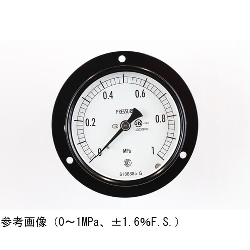 普通形圧力計(Φ75) 埋込形D枠(取付