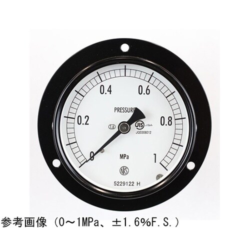 普通形圧力計(Φ75) 埋込形D枠(取付