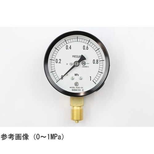 普通形圧力計(Φ75) 立形A枠 耐熱用