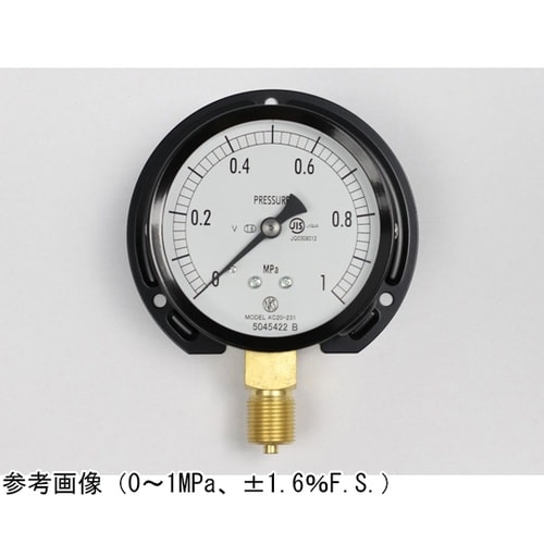 普通形圧力計(Φ75) 立形B枠 耐振用