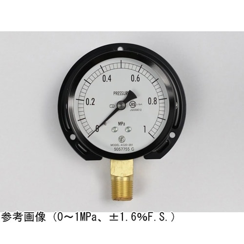 普通形圧力計(Φ75) 立形B枠 −0.