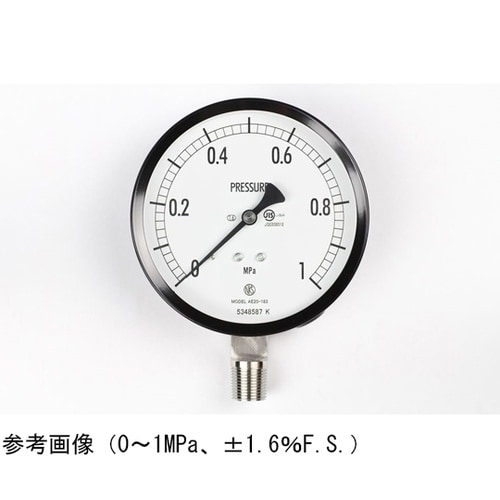 普通形圧力計(Φ100) 立形A枠 50