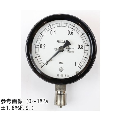 密閉型圧力計(75Φ) 立形A枠 1MP