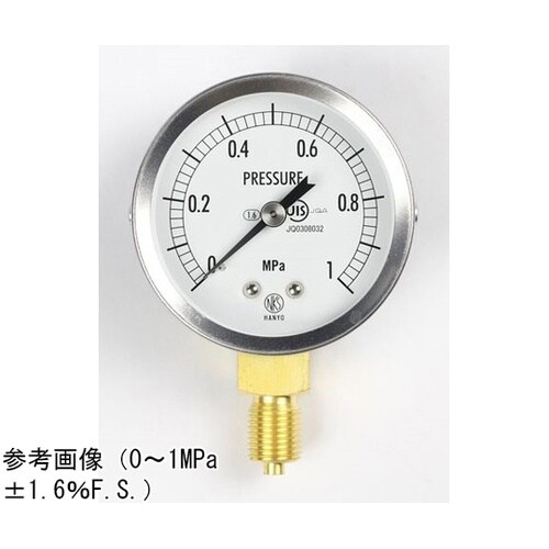 汎用型圧力計(60Φ) 立形A枠 0.1