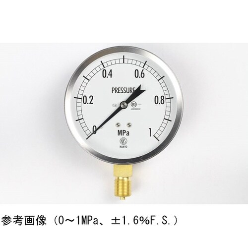 汎用型圧力計(100Φ) 立形A枠 1.