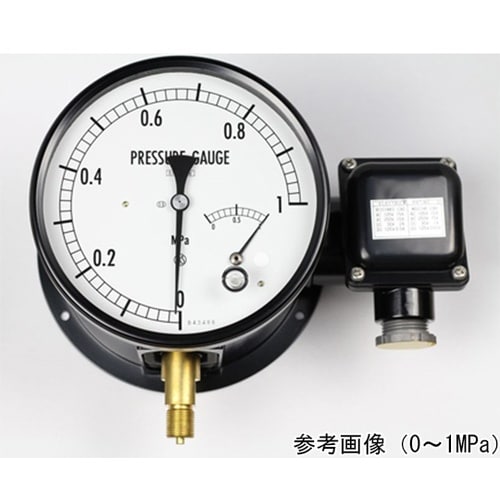 マイクロスイッチ接点付圧力計(150Φ)